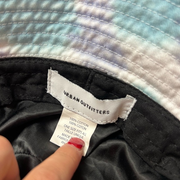 Urban Outfitters Blue Tie Dye Bucket Hat | One Size - Picture 3 of 7